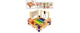 Centre Musical Melody Mix en bois, jeu d'éveil musical Jeux éducatifs I M TOY Age minimum ( en années ):3 ans Thèmes:musique Mat