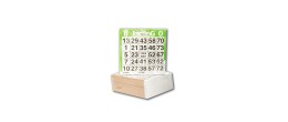 feuilles de jeux de bingo à usage unique