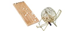 Jeu de loto en bois avec sphère métal 18 cm loto Engelhart 