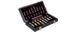 Magnifique coffret de jeux d'échecs de luxe en bois  30 cm Echecs/Dames Engelhart Longeur:5,5 cm Largeur:30 cm Profondeur:30 cm 