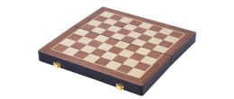 Magnifique coffret de jeux d'échecs de luxe en bois  30 cm Echecs/Dames Engelhart Longeur:5,5 cm Largeur:30 cm Profondeur:30 cm 