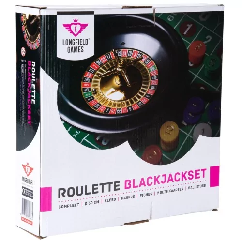 Set de jeu de casino : Roulette 12 '' et Black Jack Autres jeux classiques Engelhart Age minimum ( en années ):12 ans Matière:Pl