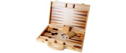 Jeu de Backgammon en bois marqueté Backgammon Engelhart Largeur:38 cm Styles:Classique Age minimum ( en années ):6 ans Matière:B