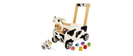 Pousseur porteur en bois Clara la vache IM87131 Porteurs en bois I M TOY Age minimum ( en années ):1 an Thèmes:Animaux Types:Pou