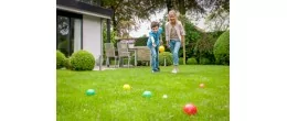 Jeu de boules pour enfants en plastique Pétanque Engelhart Age minimum ( en années ):6 ans Thèmes:sport Matière:Plastique Types: