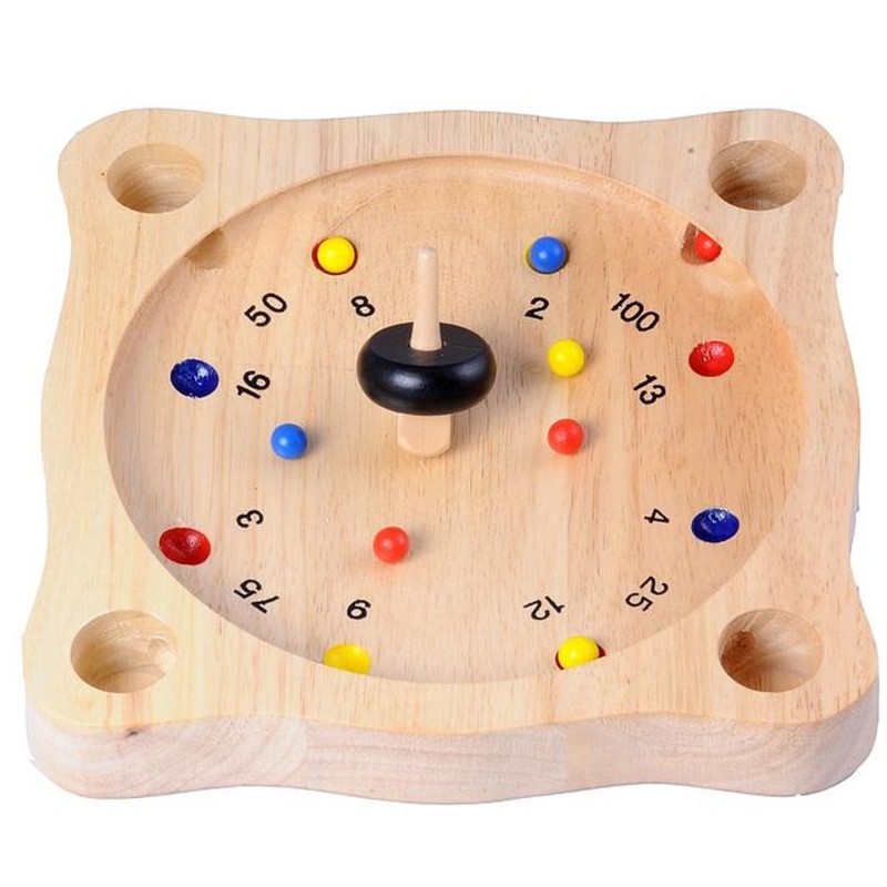Toupie Roulette, jeux de la roulette en bois