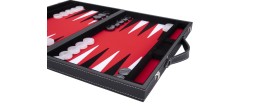 Jeu de Backgammon de luxe 38 cm, rouge Backgammon Engelhart Largeur:38 cm Age minimum ( en années ):6 ans Matière:simili cuir Ty