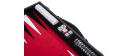 Jeu de Backgammon de luxe 38 cm, rouge Backgammon Engelhart Largeur:38 cm Age minimum ( en années ):6 ans Matière:simili cuir Ty