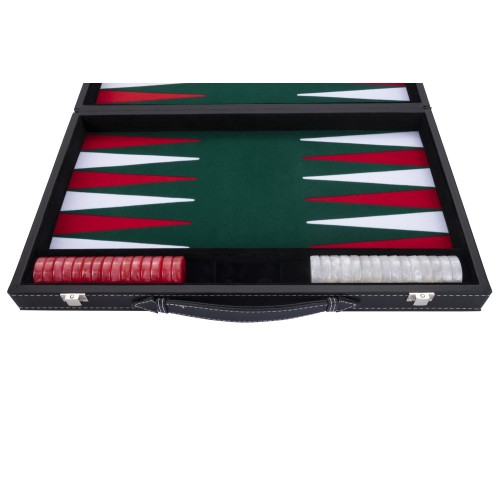 Jeu de Backgammon de luxe 38 cm, vert