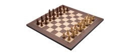 Jeu d'échecs de luxe marqueté en bois 40 cm marron / naturel Echecs/Dames Engelhart Longeur:40 cm Largeur:40 cm Styles:De luxe A