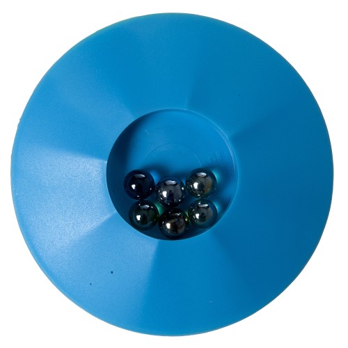 Knikkerpot  17 cm Bleu Jeu de Billes avec 6 Billes Jeux de billes Engelhart Age minimum ( en années ):6 ans Thèmes:Découverte Ma