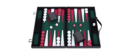 Backgammon 15 pouces - 38 cm vert Backgammon Engelhart Longeur:48 cm Largeur:38 cm Age minimum ( en années ):6 ans Matière:simil