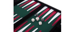 Backgammon 15 pouces - 38 cm vert Backgammon Engelhart Longeur:48 cm Largeur:38 cm Age minimum ( en années ):6 ans Matière:simil