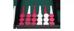 Backgammon 15 pouces - 38 cm vert Backgammon Engelhart Longeur:48 cm Largeur:38 cm Age minimum ( en années ):6 ans Matière:simil