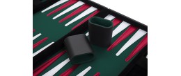 Backgammon 15 pouces - 38 cm vert Backgammon Engelhart Longeur:48 cm Largeur:38 cm Age minimum ( en années ):6 ans Matière:simil