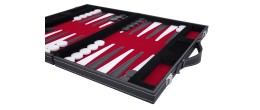 Backgammon 15 pouces- 38 cm Rouge Backgammon Engelhart Longeur:48 cm Largeur:38 cm Age minimum ( en années ):6 ans Matière:simil