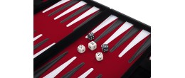 Backgammon 15 pouces- 38 cm Rouge Backgammon Engelhart Longeur:48 cm Largeur:38 cm Age minimum ( en années ):6 ans Matière:simil