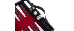 Backgammon de voyage 11 pouce - 28 cm rouge Backgammon Engelhart Largeur:28 cm Age minimum ( en années ):6 ans Matière:simili cu