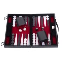 Backgammon de voyage 11 pouce - 28 cm rouge
