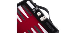 Backgammon de voyage 11 pouce - 28 cm rouge Backgammon Engelhart Largeur:28 cm Age minimum ( en années ):6 ans Matière:simili cu