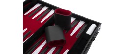 Backgammon de voyage 11 pouce - 28 cm rouge Backgammon Engelhart Largeur:28 cm Age minimum ( en années ):6 ans Matière:simili cu