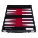 Backgammon de voyage 11 pouce - 28 cm rouge
