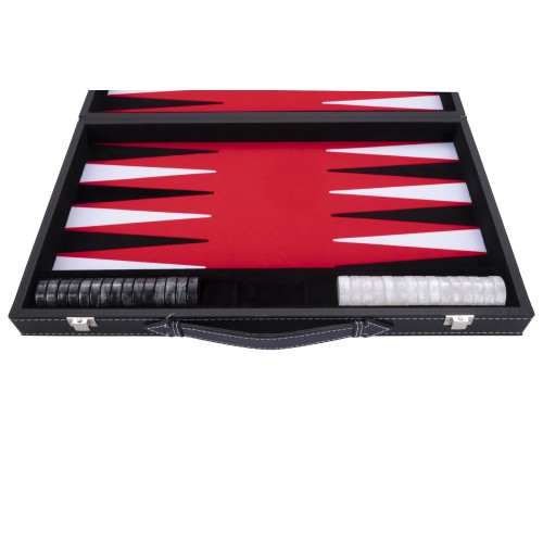 Backgammon Rouge Haute qualité 45,5 cm Nacré