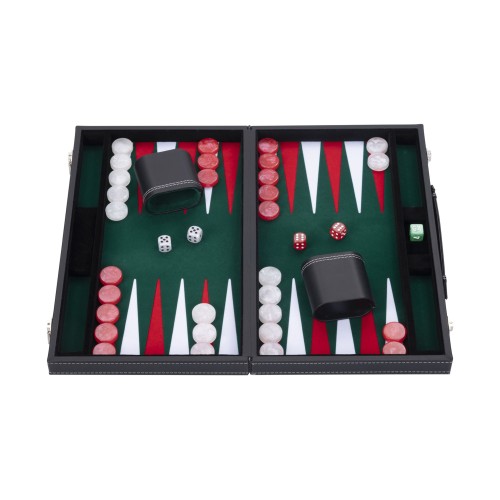Backgammon Vert Haute qualité 45,5 cm Nacré