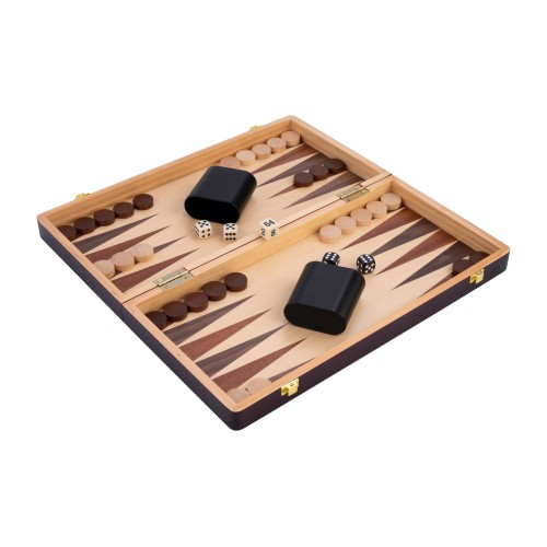 Coffret de jeux de luxe en bois Echecs / Backgammon 38,5 cm Backgammon Engelhart Largeur:38,5 cm Styles:Réversible Age minimum (