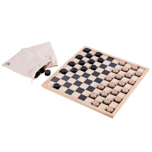 Jeu d'Échecs et de Dames en Bois - 40 cm Echecs/Dames Engelhart Longeur:40 cm Largeur:40 cm Styles:Réversible Age minimum ( en a