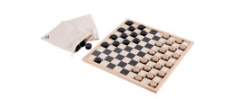 Jeu d'Échecs et de Dames en Bois - 40 cm Echecs/Dames Engelhart Longeur:40 cm Largeur:40 cm Styles:Réversible Age minimum ( en a