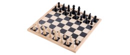 Jeu d'Échecs et de Dames en Bois - 40 cm Echecs/Dames Engelhart Longeur:40 cm Largeur:40 cm Styles:Réversible Age minimum ( en a