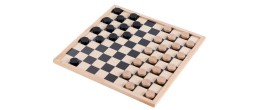 Jeu d'Échecs et de Dames en Bois - 40 cm Echecs/Dames Engelhart Longeur:40 cm Largeur:40 cm Styles:Réversible Age minimum ( en a