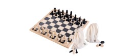 Jeu d'Échecs et de Dames en Bois - 40 cm Echecs/Dames Engelhart Longeur:40 cm Largeur:40 cm Styles:Réversible Age minimum ( en a