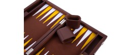 Backgammon 15"  marron de qualité 38 cm, accessoires nacrés Backgammon Engelhart Styles:De luxe nacré Age minimum ( en années ):