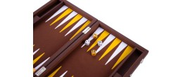 Backgammon 15"  marron de qualité 38 cm, accessoires nacrés Backgammon Engelhart Styles:De luxe nacré Age minimum ( en années ):