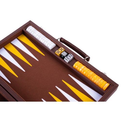 Petit Backgammon de Luxe de Voyage 11" 28 cm