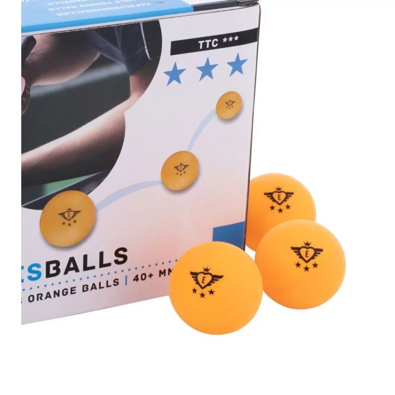 6 Balles de Ping Pong Tennis de Table Couleur Orange