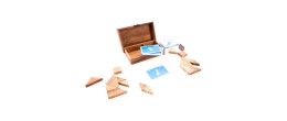 Double Tangram puzzle en bois Casse-têtes en bois Engelhart Longeur:19,2 cm Largeur:12,5 cm Profondeur:4 cm Styles:Classique Age