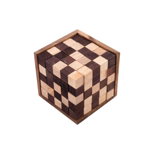 125 cubes casse-tête en bois