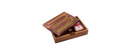 Jeu Cribbage en bois dans un coffret Jeux de société en bois Engelhart Longeur:22,20 cm Largeur:16,70 cm Profondeur:4,3 cm Poids