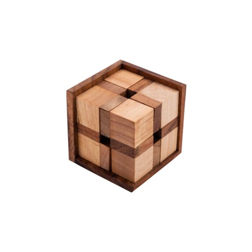 Casse tête Crazy Cube en bois Casse-têtes en bois Engelhart Longeur:7 cm Largeur:7 cm Profondeur:7 cm Poids:190 g Age minimum ( 