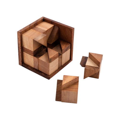 Casse tête Crazy Cube en bois Casse-têtes en bois Engelhart Longeur:7 cm Largeur:7 cm Profondeur:7 cm Poids:190 g Age minimum ( 