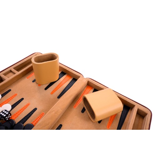 Backgammon de voyage 9 " beige orange et noir Backgammon Engelhart Age minimum ( en années ):6 ans Types:Stratégie Nombre de jou