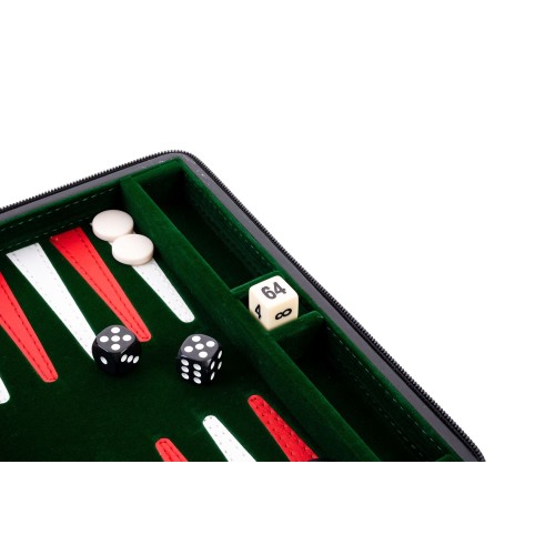 Backgammon de voyage 9 " vert rouge blanc Backgammon Engelhart Age minimum ( en années ):6 ans Types:Stratégie Nombre de joueurs