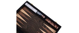 Backgammon de luxe 15" plaqué bois de rose Backgammon Engelhart Longeur:38 cm Largeur:24 cm Profondeur:5,6 cm Age minimum ( en a