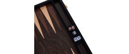 Backgammon de luxe 18" plaqué bois de rose Backgammon Engelhart Longeur:45,5 cm Largeur:26 cm Profondeur:5,6 cm Age minimum ( en