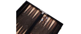 Backgammon de luxe 18" plaqué bois de rose Backgammon Engelhart Longeur:45,5 cm Largeur:26 cm Profondeur:5,6 cm Age minimum ( en