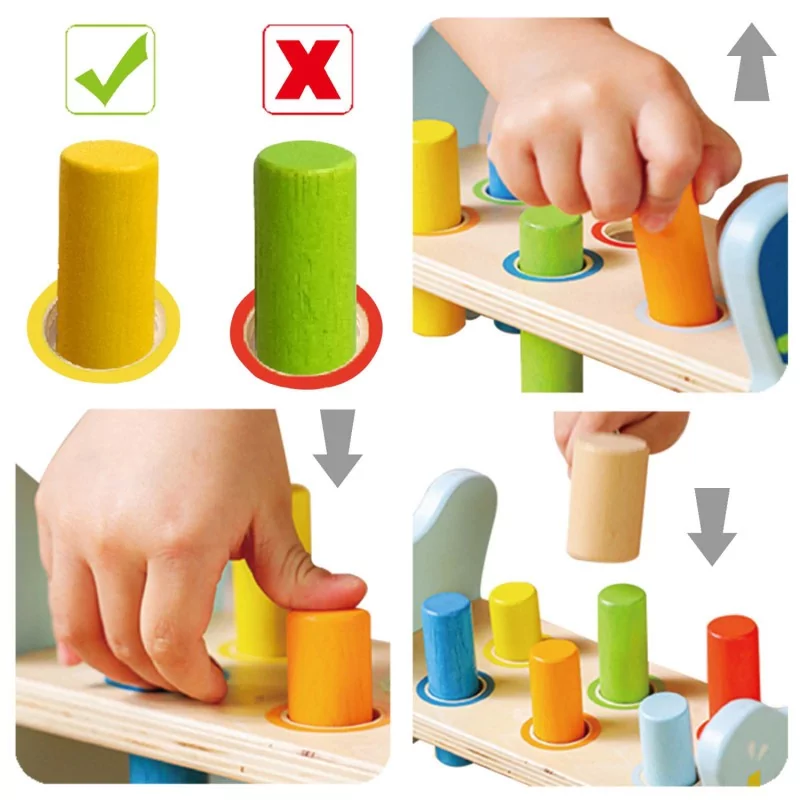 PLAN TOYS BANC À MARTELER EN BOIS NATUREL 3 BÂTONNETS - Cdiscount Jeux -  Jouets