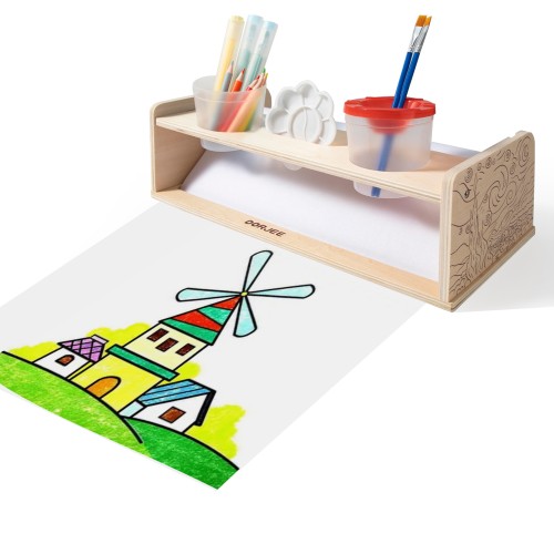 Distributeur de papier créatif Jeux éducatifs et ludiques en bois Dorjee Longeur:34 cm Largeur:16 cm Profondeur:10 cm Poids:0,8 